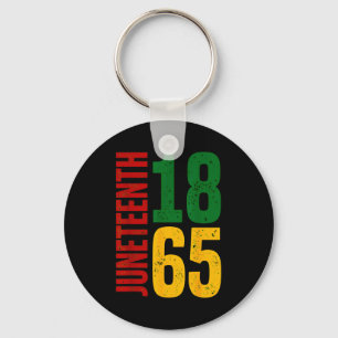 Juneteenth celebrating freedom in african history key ring