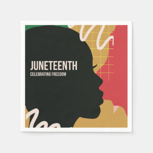 Juneteenth Celebrating Freedom Party  Napkin