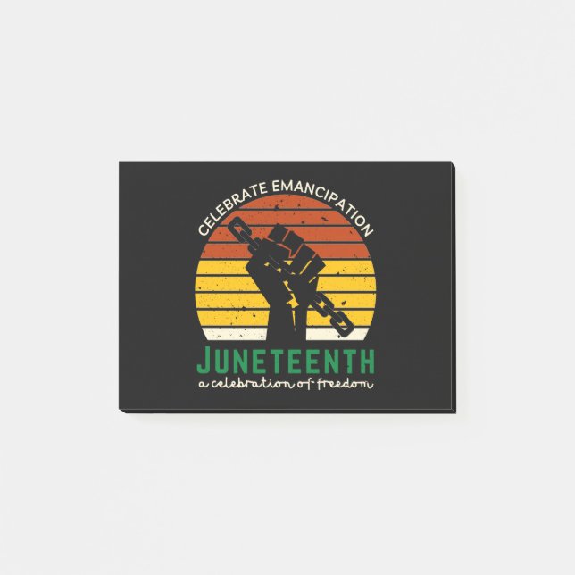 Juneteenth Celebrating Freedom Post-it Notes (Front)
