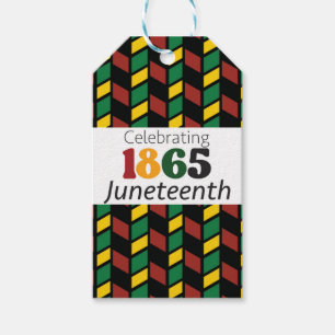 Juneteenth Celebrating Since 1865 Black History Gift Tags