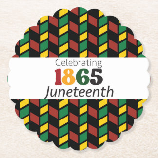 Juneteenth Celebrating Since 1865 Black History Paper Coaster