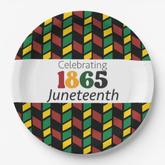 Juneteenth Celebrating Since 1865 Black History Paper Plate