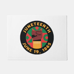 Juneteenth Celebration Commemorating Freedom and Doormat