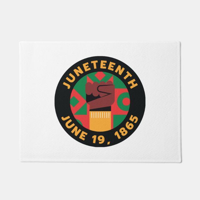 Juneteenth Celebration  Commemorating Freedom and  Doormat (Front)