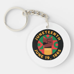 Juneteenth Celebration  Commemorating Freedom and  Key Ring
