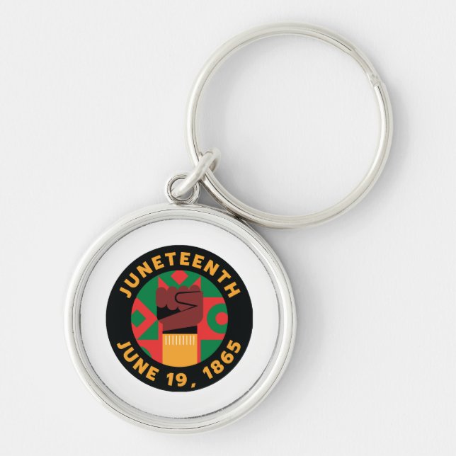 Juneteenth Celebration  Commemorating Freedom and  Key Ring (Front)