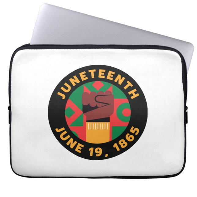 Juneteenth Celebration  Commemorating Freedom and  Laptop Sleeve (Front)