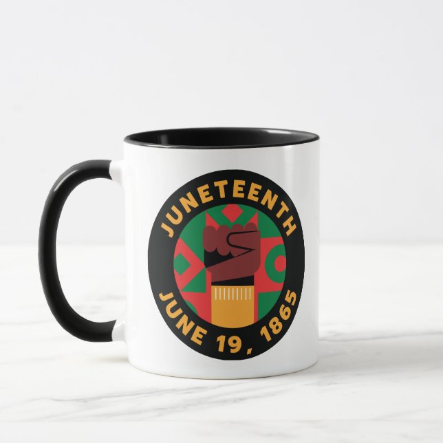 Juneteenth Celebration  Commemorating Freedom and  Mug (Left)