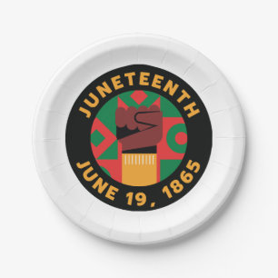 Juneteenth Celebration  Commemorating Freedom and  Paper Plate
