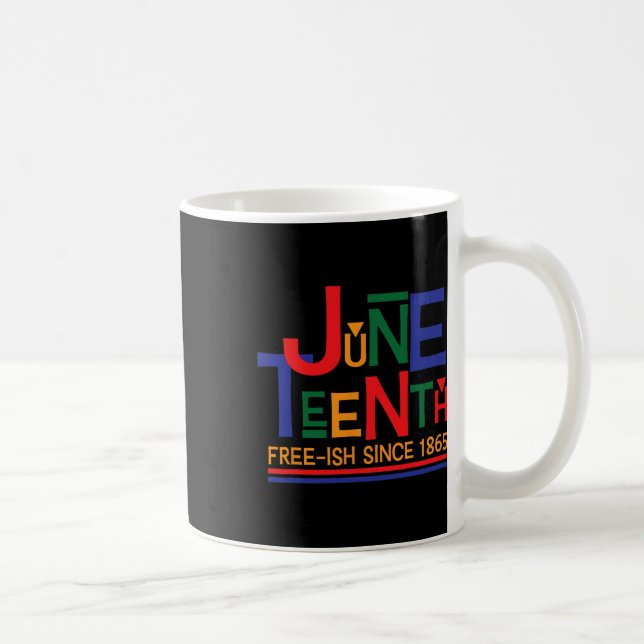 Juneteenth Celebration Free-ish Since 1865 Retro  Coffee Mug (Right)