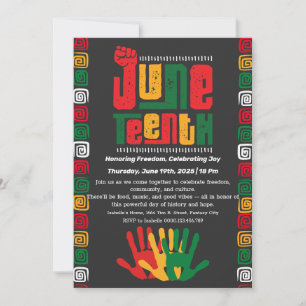 Juneteenth Celebration Invitation – Freedom & Joy