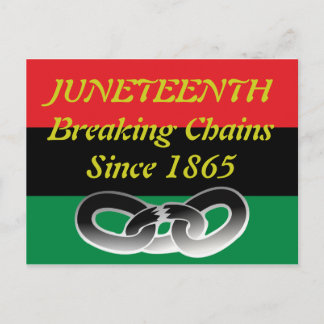 Juneteenth celebration post card