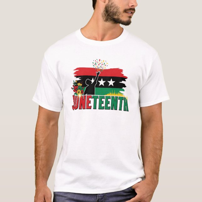 Juneteenth Celebration: Vibrant Art vintage T-Shirt (Front)