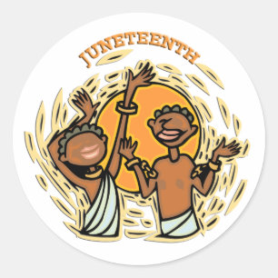 Juneteenth Classic Round Sticker