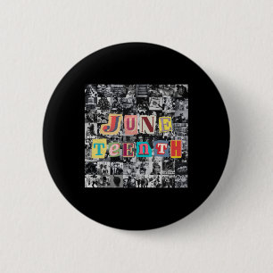 Juneteenth Collage  6 Cm Round Badge