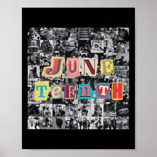 Juneteenth Collage  Poster