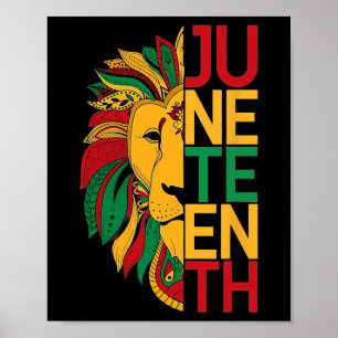 Juneteenth Cool Black History African American Fla Poster