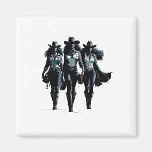 Juneteenth Cowgirl Western Rodeo Melanin Black His Magnet