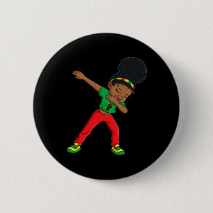 Juneteenth Dabbing Black Princess Cute Brown Skin 6 Cm Round Badge