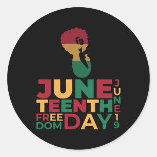 Juneteenth Day Celebrate - Juneteenth Freedom Day Classic Round Sticker