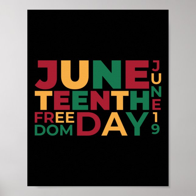 Juneteenth Day Celebrate - Juneteenth Freedom Day Poster (Front)