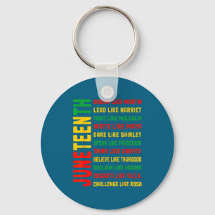 Juneteenth dream like martin black history african key ring