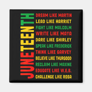 Juneteenth dream like martin black history african magnet