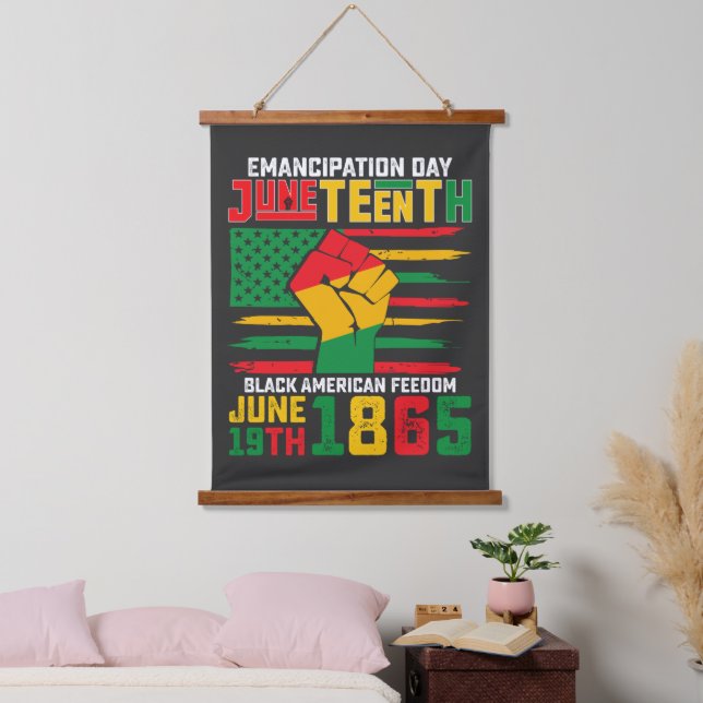 Juneteenth Emancipation Day Black American Freedom Hanging Tapestry (Bedroom)