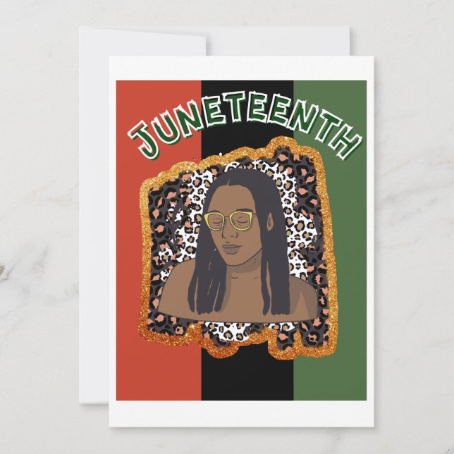 Juneteenth Emancipation Day Note Card (Front)