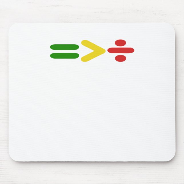 Juneteenth Equality Is Greater Than Division Afro  Mouse Pad (Front)