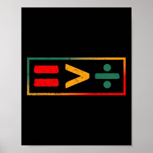 Juneteenth Equality Is Greater Than Division Afro Poster
