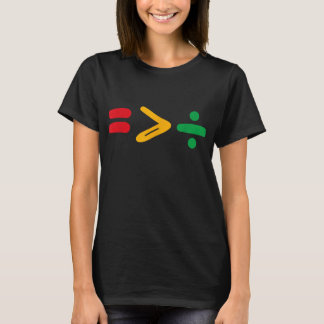 Juneteenth Equality Is Greater Than Division Afro T-Shirt