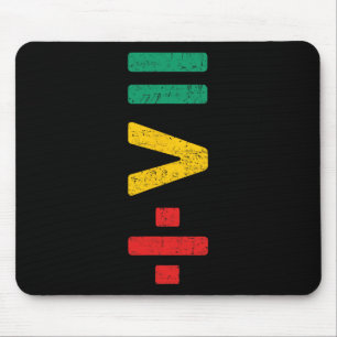Juneteenth Equality Is Greater Than Division Black Mouse Pad