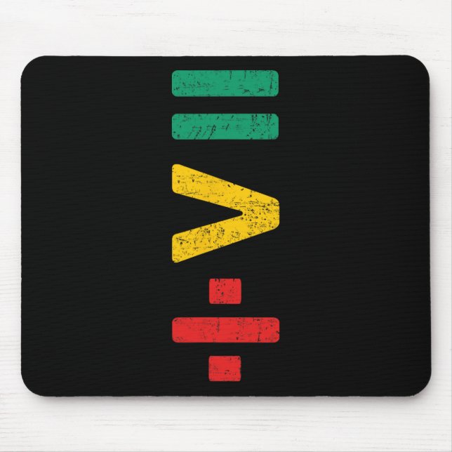 Juneteenth Equality Is Greater Than Division Black Mouse Pad (Front)