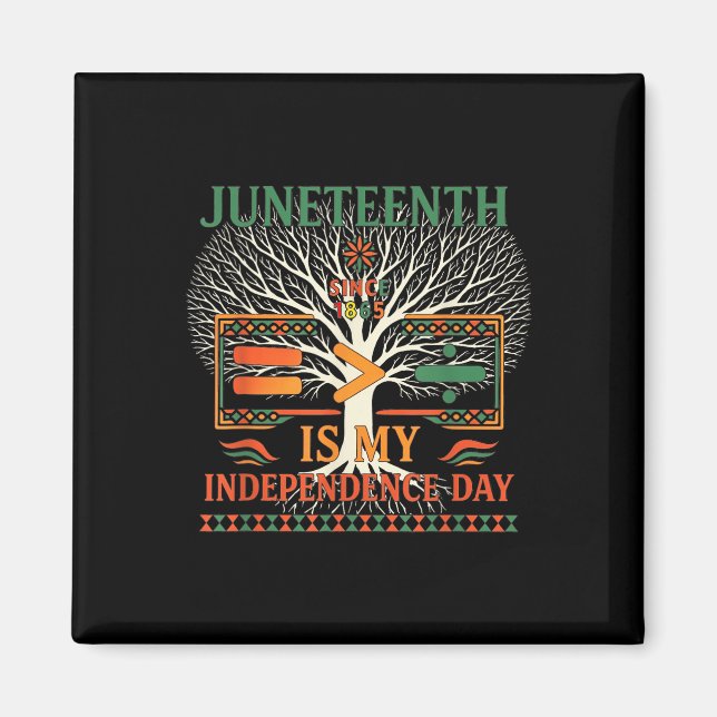 Juneteenth Equality Juneteenth Is My Independence  Magnet (Front)