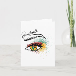 Juneteenth Eye June 19th Black History Juneteenth  Card