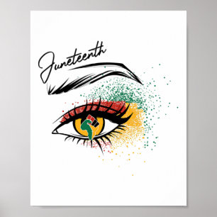 Juneteenth Eye June 19th Black History Juneteenth Poster