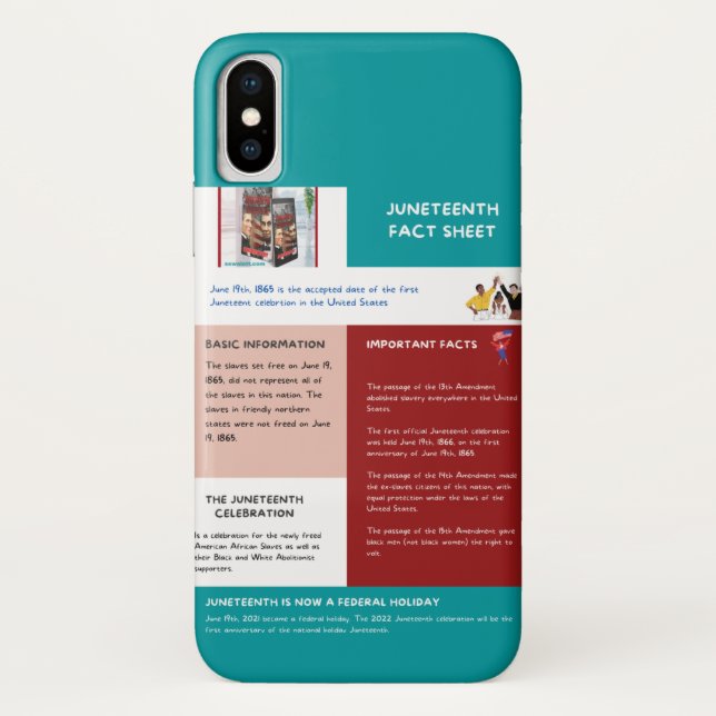 Juneteenth Fact Sheet Case-Mate iPhone Case (Back)
