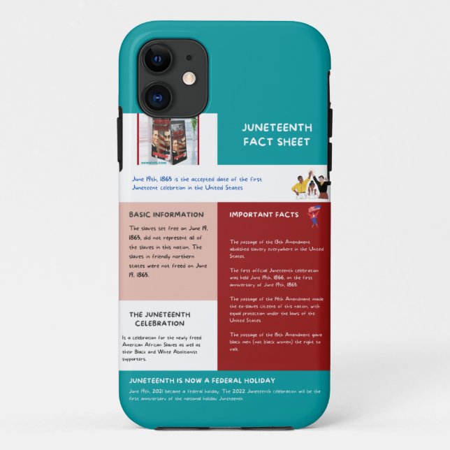 Juneteenth Fact Sheet Case-Mate iPhone Case (Back)