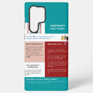 Juneteenth Fact Sheet Samsung Galaxy Case