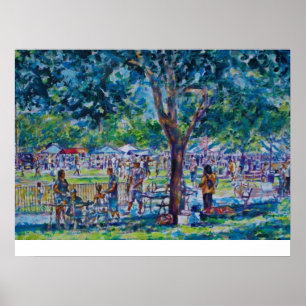 JUNETEENTH FESTIVAL- ANN ARBOR'S WHEELER PARK POSTER