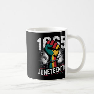 Juneteenth Fist Black Freedom 1865 African America Coffee Mug