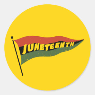 Juneteenth Flag Classic Round Sticker
