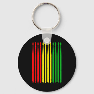 Juneteenth flag drumsticks funny drummers retro key ring