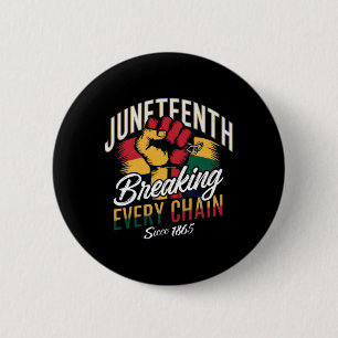 Juneteenth For African American Freedom 1865 6 Cm Round Badge