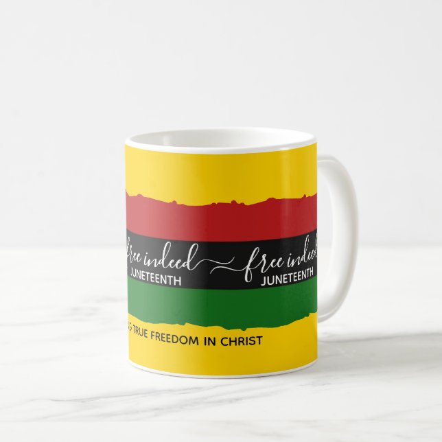 Juneteenth FREE INDEED Coffee Mug (Front Right)
