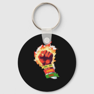 Juneteenth Free-ish Since 1865 Black History  Key Ring