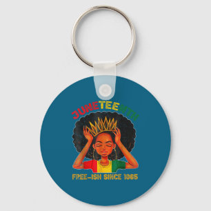 Juneteenth free-ish since 1865 black pride key ring