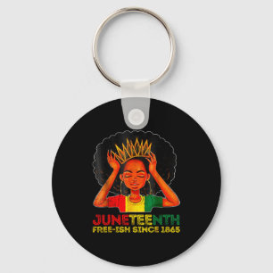 Juneteenth free-ish since 1865 black pride women key ring
