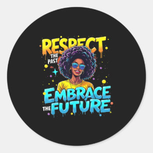 Juneteenth Freedom 1865 African American Black Que Classic Round Sticker